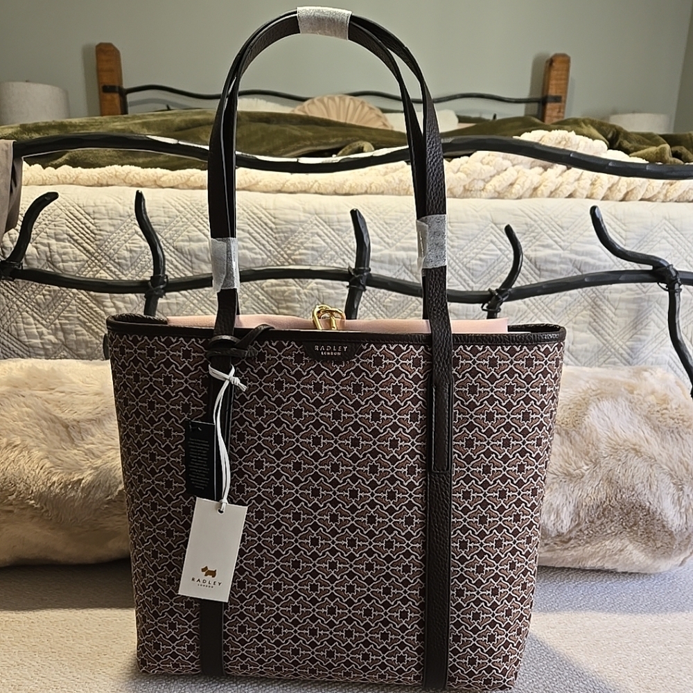 Radley London Museum Street Tote Bag In Brown Tortoise NWT